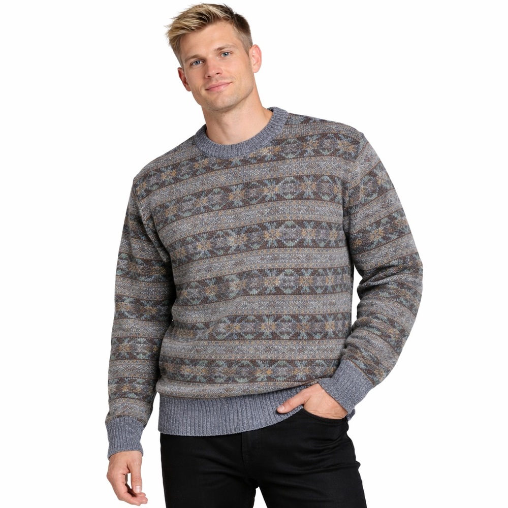 Blainroe Made in Ireland Pure Wool Fair Isle Sweater Large 42‎
